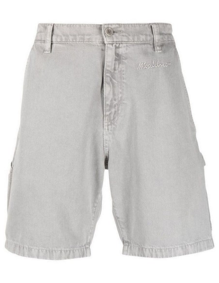 Moschino Bermuda Homme Gris en Coton Style Urbain| choixmode.fr