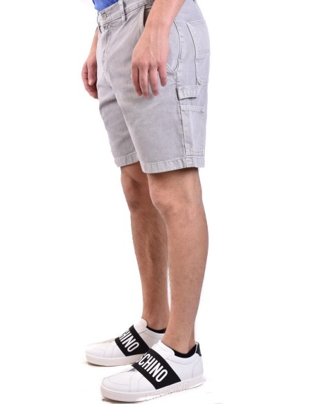 Moschino Bermuda Homme Gris en Coton Style Urbain| choixmode.fr