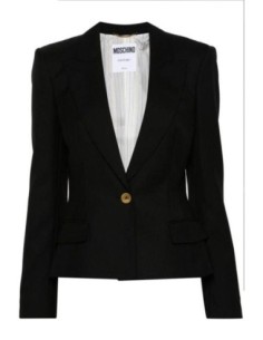 Moschino Veste Femme Noire en Laine Made in Italy| choixmode.fr