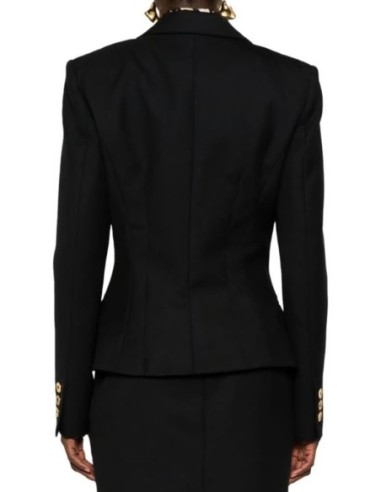 Moschino Veste Femme Noire en Laine Made in Italy| choixmode.fr