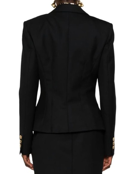 Moschino Veste Femme Noire en Laine Made in Italy| choixmode.fr