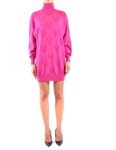 Moschino Robe Femme en Laine Rose Made in Italy| choixmode.fr