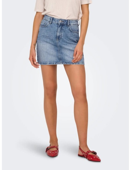 Only jupe femme bleu azur denim | choixmode.fr