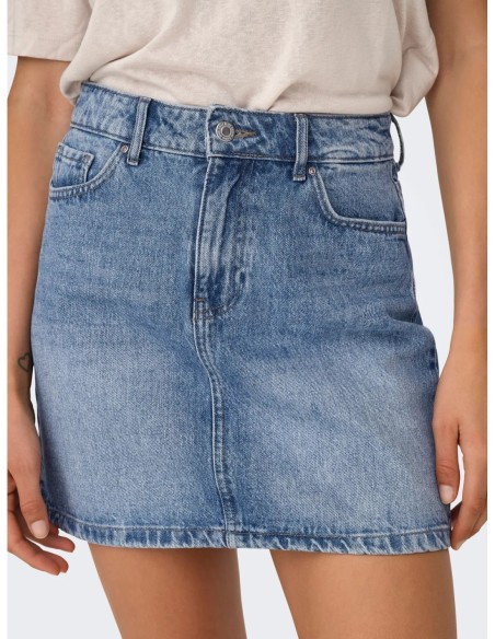 Only jupe femme bleu azur denim | choixmode.fr