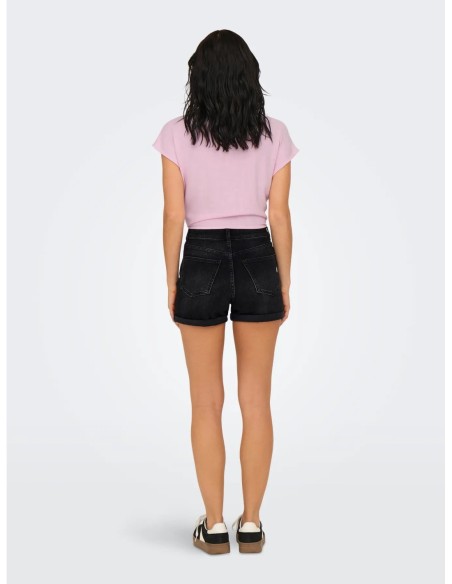 Only short femme noir denim | choixmode.fr