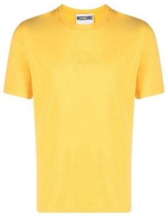 Moschino t-shirt homme jaune coton | choixmode.fr