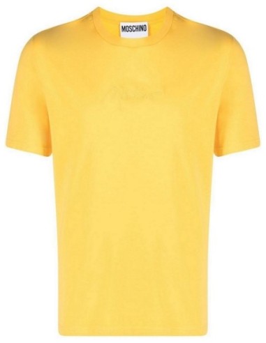 Moschino t-shirt homme jaune coton | choixmode.fr