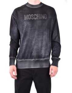 Moschino sweat homme noir imprimé coton | choixmode.fr