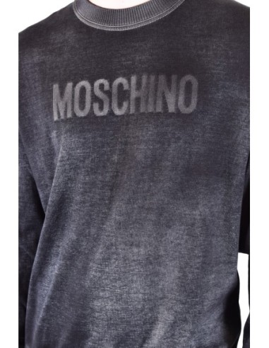 Moschino sweat homme noir imprimé coton | choixmode.fr