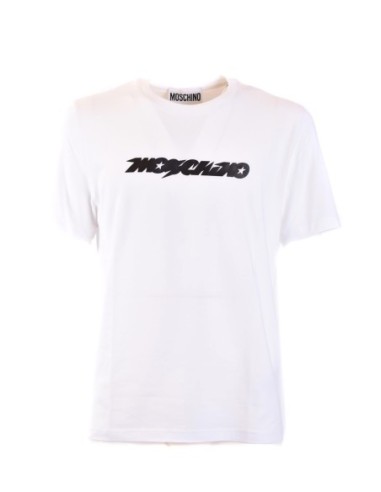 Moschino t-shirt homme blanc artistique | choixmode.fr