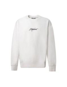 Moschino sweat homme blanc imprimé graphique | choixmode.fr