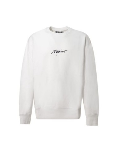 Moschino sweat homme blanc imprimé graphique | choixmode.fr
