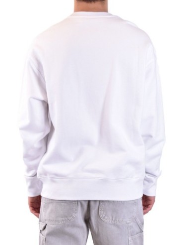 Moschino sweat homme blanc imprimé graphique | choixmode.fr