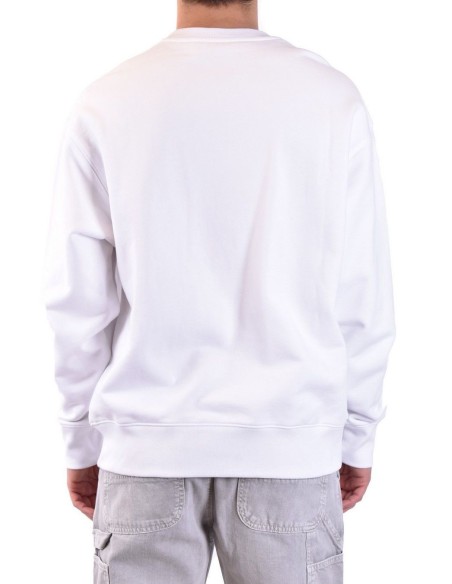 Moschino sweat homme blanc imprimé graphique | choixmode.fr