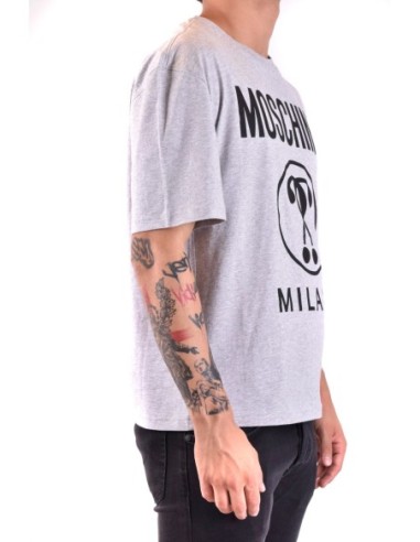 Moschino t-shirt homme gris motif urbain | choixmode.fr