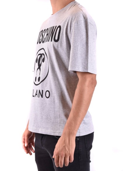 Moschino t-shirt homme gris motif urbain | choixmode.fr