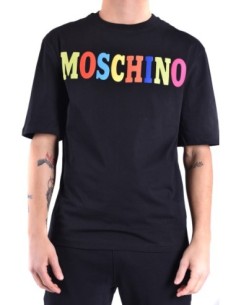 Moschino t-shirt homme noir imprimé moderne | choixmode.fr