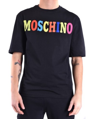 Moschino t-shirt homme noir imprimé moderne | choixmode.fr
