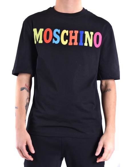 Moschino t-shirt homme noir imprimé moderne | choixmode.fr
