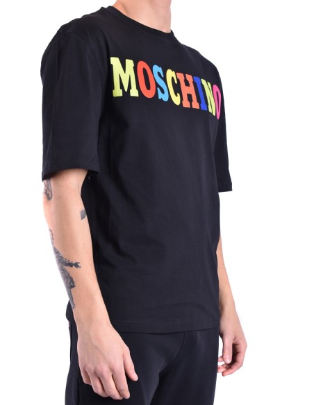 Moschino t-shirt homme noir imprimé moderne | choixmode.fr