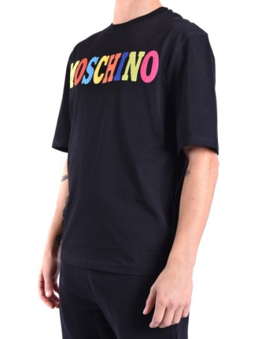 Moschino t-shirt homme noir imprimé moderne | choixmode.fr