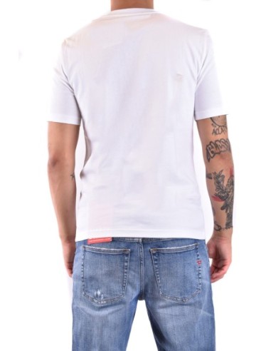Moschino t-shirt homme blanc signature iconique | choixmode.fr