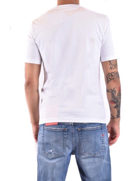 Moschino t-shirt homme blanc signature iconique | choixmode.fr