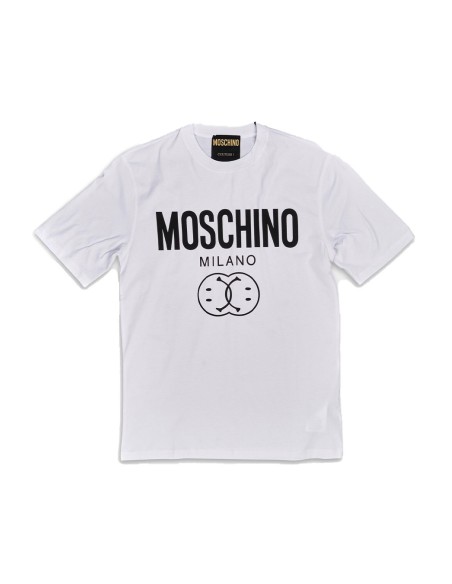 Moschino t-shirt homme blanc print graphique | choixmode.fr