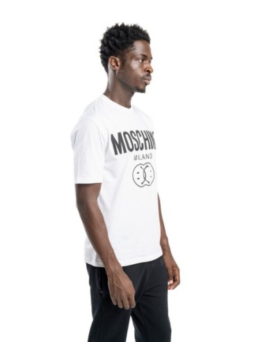 Moschino t-shirt homme blanc print graphique | choixmode.fr