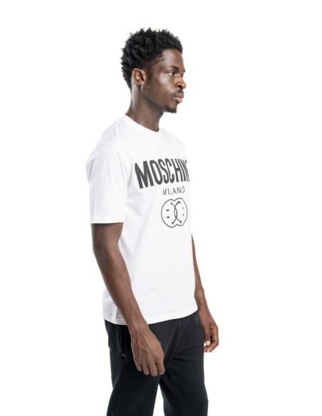 Moschino t-shirt homme blanc print graphique | choixmode.fr
