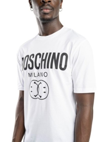 Moschino t-shirt homme blanc print graphique | choixmode.fr