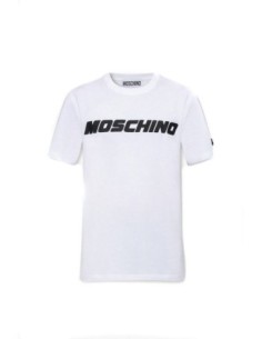 Moschino t-shirt homme blanc logo central | choixmode.fr