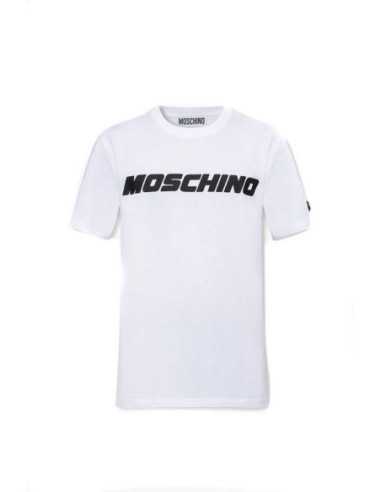 Moschino t-shirt homme blanc logo central | choixmode.fr