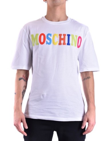 Moschino t-shirt homme blanc illustration | choixmode.fr