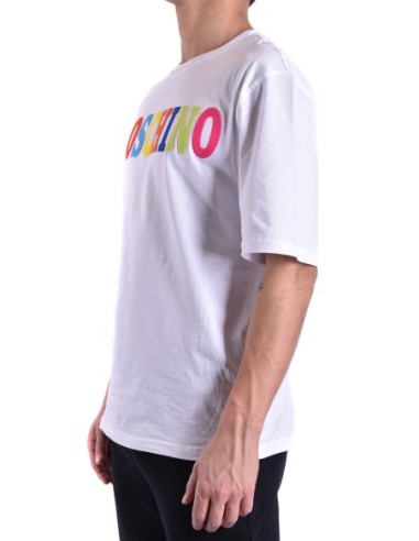 Moschino t-shirt homme blanc illustration | choixmode.fr