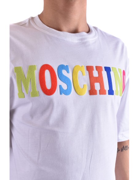 Moschino t-shirt homme blanc illustration | choixmode.fr