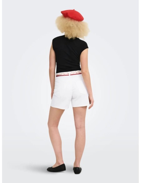 Only short femme blanc coton été | choixmode.fr