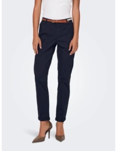 Only pantalon femme bleu stretch essentiel | choixmode.fr