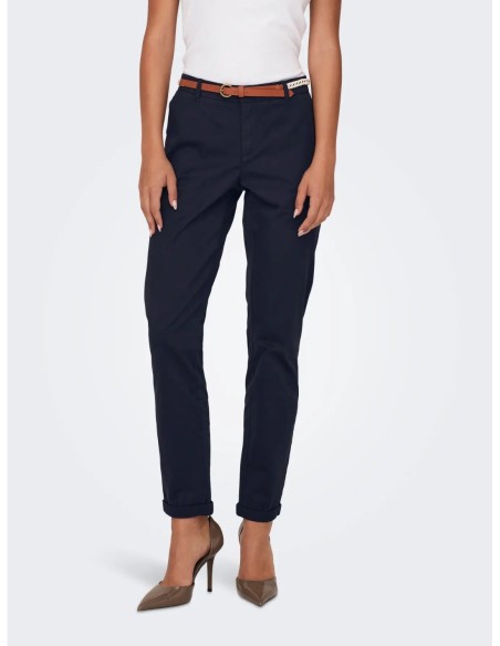 Only pantalon femme bleu stretch essentiel | choixmode.fr