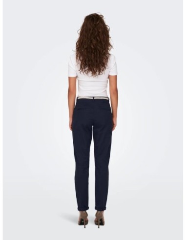 Only pantalon femme bleu stretch essentiel | choixmode.fr