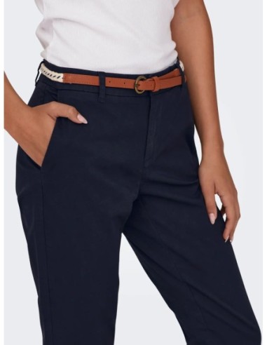 Only pantalon femme bleu stretch essentiel | choixmode.fr