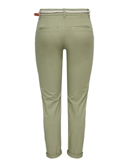 Only pantalon femme vert stretch ajusté | choixmode.fr