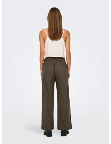Only pantalon femme marron coton léger | choixmode.fr