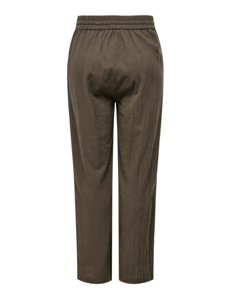 Only pantalon femme marron coton léger | choixmode.fr