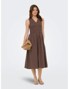 Only robe femme marron coton | choixmode.fr