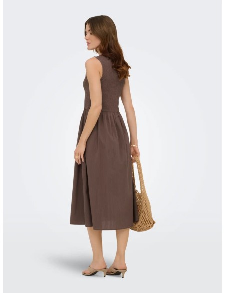Only robe femme marron coton | choixmode.fr