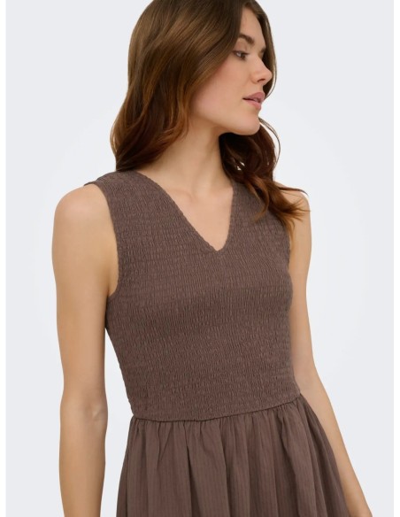 Only robe femme marron coton | choixmode.fr