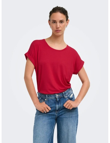 Only t-shirt femme rouge vif | choixmode.fr