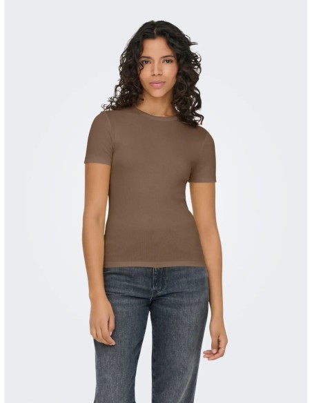 Only t-shirt femme marron clair | choixmode.fr