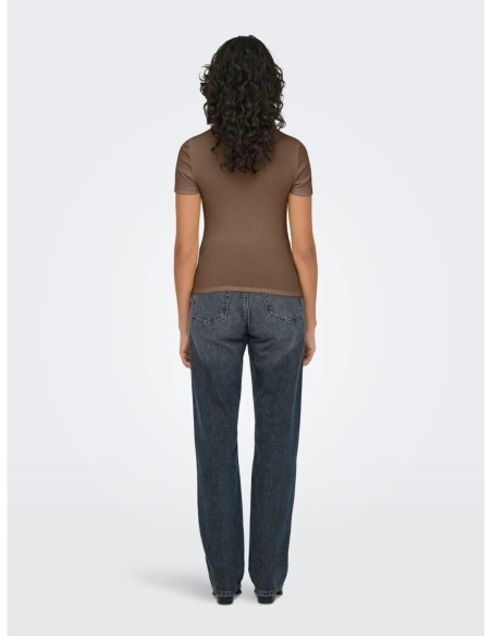 Only t-shirt femme marron clair | choixmode.fr
